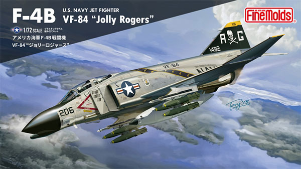 Fine Molds 1/72 Jet Aircraft US Navy F-4B Fighter VF-84 "Jolly Rogers" Plastic Model