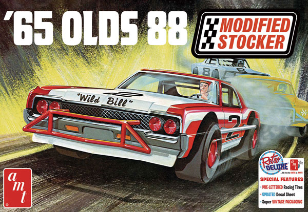 AMT 1/25 1965 Oldsmobile 88 Modified Stock Car Plastic Model