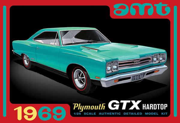 AMT 1/25 1969 Plymouth GTX Hard Top Plastic Model imagen 1