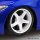 Aoshima RakuPla Snap Kit No.17CU-SB Nissan RZ34 Fairlady Z Custom Wheel (Seiran Blue) Plastic Model gambar 3