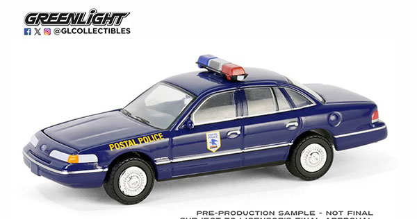 GreenLight 1/64 1992 Ford Crown Victoria Police Interceptor - United States Postal Service (USPS) Postal Police Bild 1