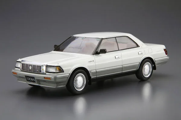 Aoshima The Model Car No.87 1/24 Toyota UZS131 Crown Royal Saloon G '89 Plastic Model