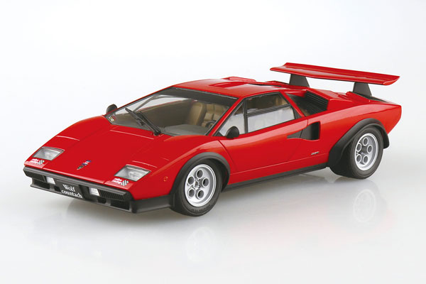 Aoshima The Super Car No.16 1/24 '75 Wolf Countach Ver.1 Plastic Model