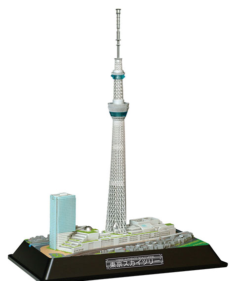 Doyusha 1/3000 Scenic Model Tokyo Skytree Plastic Model Bild 1