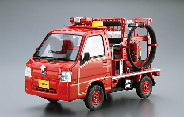 Aoshima The Model Car No.119 1/24 Subaru TT2 Samber Fire Truck '11 Plastic Model