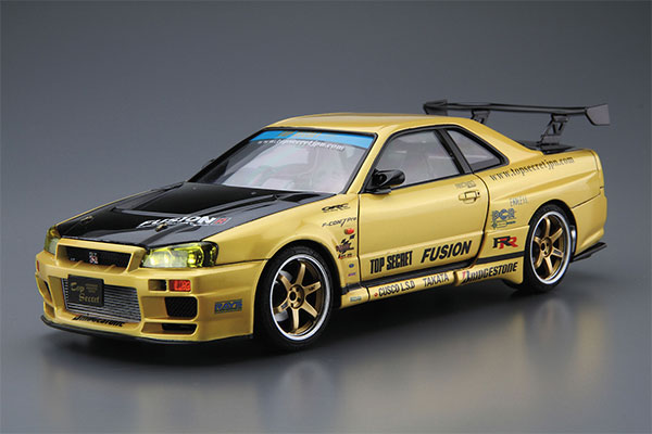 Aoshima The Tuned Car No.15 1/24 Top Secret BNR34 Skyline GT-R '99 (Nissan) Plastic Model
