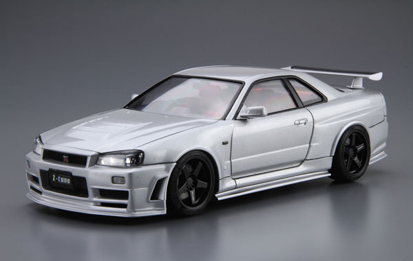 Aoshima The Model Car No.34 1/24 Nismo BNR34 Skyline GT-R Z-tune '04 Plastic Model