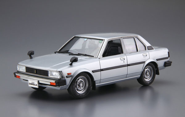 Aoshima ザ・モデルカー No.71 1/24 トヨタ E71/70 カローラセダン GT/DX '79 プラモデル 画像 1