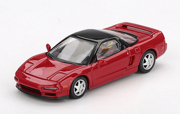 MINI GT 1/64 Honda NS-X Prototype Mid-Ship Sports 1989 w/Ayrton Senna Figure (Left-hand Steering) gambar 1