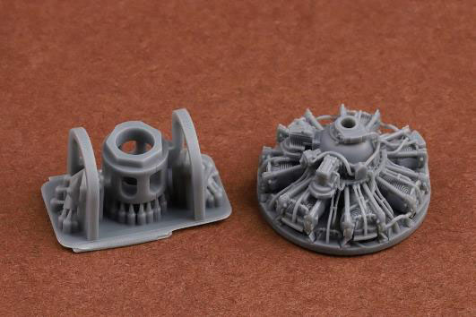 SBS 1/72 F4F-4 Wildcat Engine & Exhaust Detail Set (For Arma Hobby)