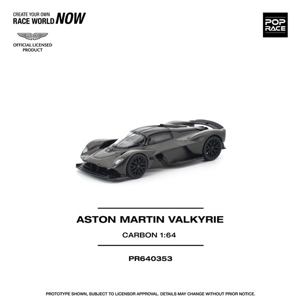 POP RACE 1/64 Aston Martin Valkyrie Carbon Edition