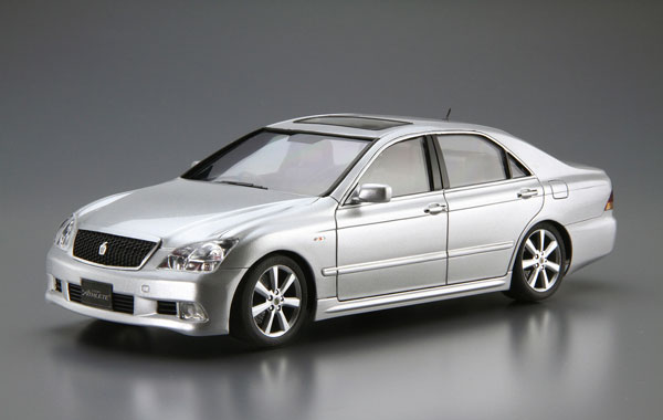 Aoshima The Model Car No.118 1/24 Toyota GRS182 Crown Royal Saloon G / Athlete G '03 Plastic Model 图片 1