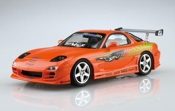 Aoshima The Tuned Car No.74 1/24 BOMEX FD3S RX-7 '99 (Mazda) Plastic Model