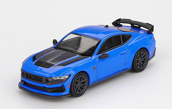 MINI GT 1/64 フォード マスタング ダークホース 2024 グラバーブルー(左ハンドル仕様) 画像 1
