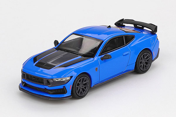 MINI GT 1/64 Ford Mustang Dark Horse 2024 Grabber Blue (Right-hand Steering)