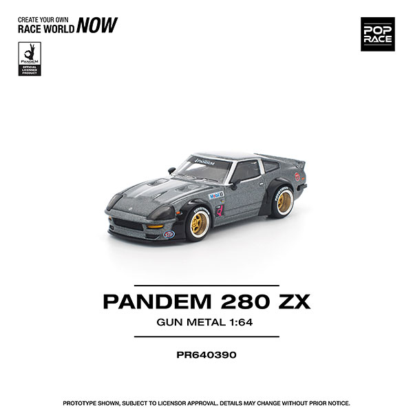 POP RACE 1/64 PANDEM 280ZX Gunmetal