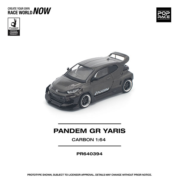 POP RACE 1/64 PANDEM GR Yaris Carbon Edition