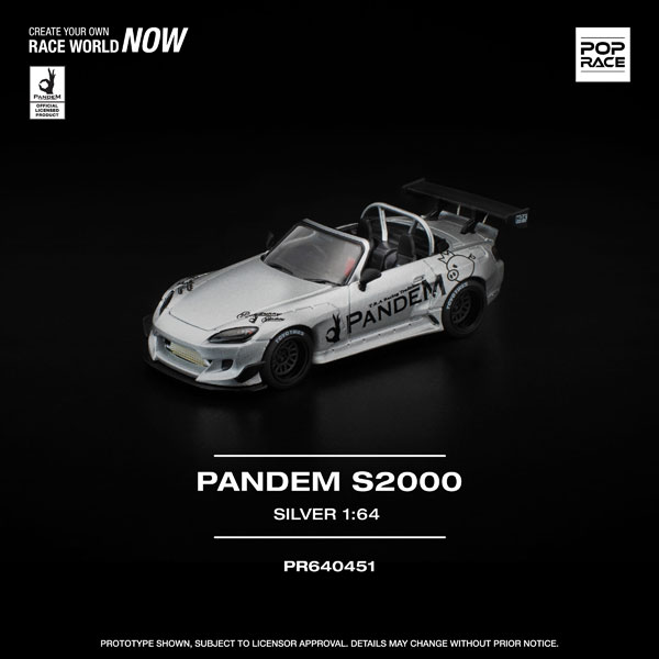 POP RACE 1/64 PANDEM S2000 Silver