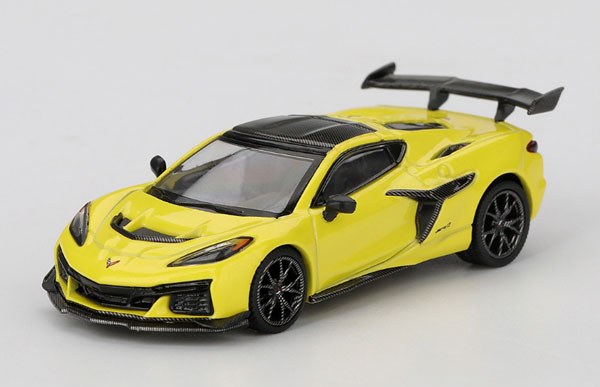 MINI GT 1/64 Chevrolet Corvette ZR1 Accelerate Yellow (Left-hand Steering) Bild 1