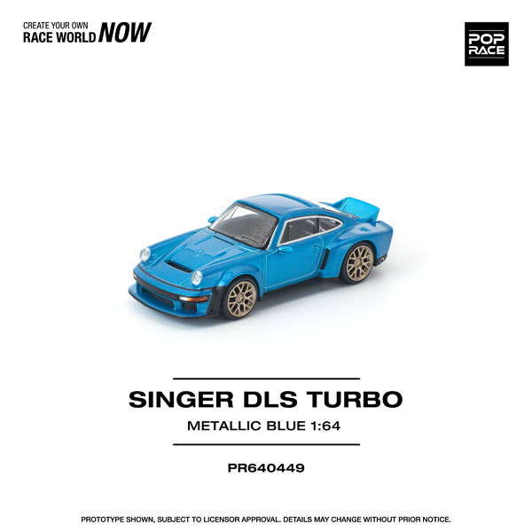 POP RACE 1/64 Singer DLS Turbo Metallic Blue