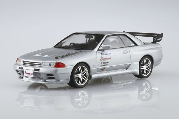 Aoshima The Tuned Car No.76 1/24 HKS Kansai BNR32 Skyline GT-R '90 (Nissan) Plastic Model