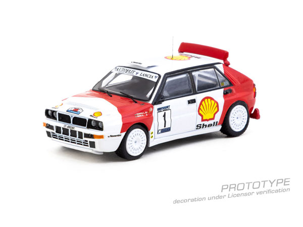 Tarmac Works 1/64 Lancia Delta HF Integrale Mogurt-Salgo Rallye 1993 Winner Laszlo Sen Ranga / Erno Buki