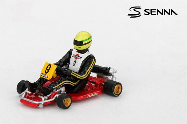 MINI GT 1/64 Senna Cart Formula K Karting World Championship 1981 #9 Ayrton Senna 图片 1