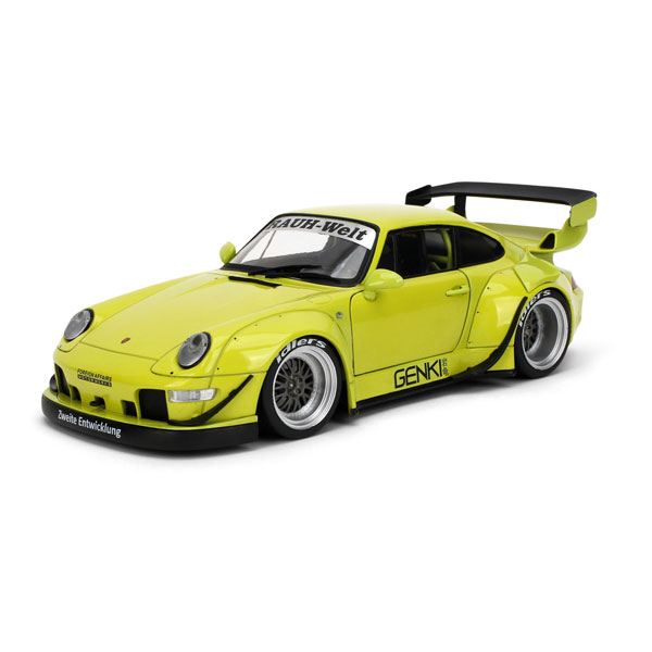 Jada Toys 1/18 Porsche RWB GENKI Yellow