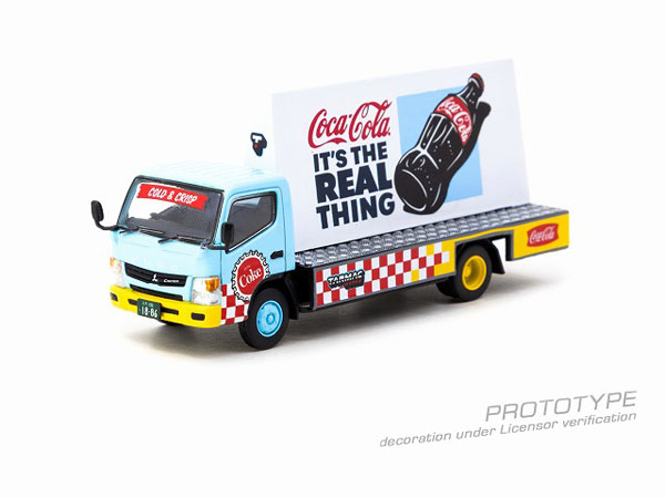 Tarmac Works 1/64 Mitsubishi Fuso Canter - Advertisement Truck COCA- COLA