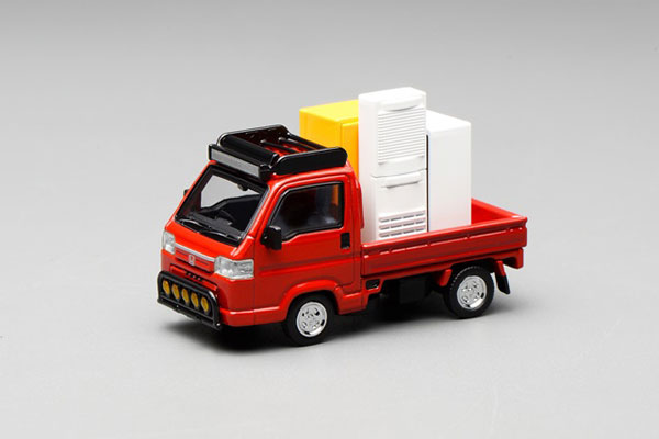 MOTORHELIX 1/64 Honda Acty Truck Customized Edition Revised Edition Milano Red