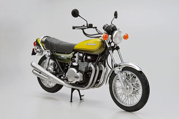 Aoshima The Bike No.47 1/12 Kawasaki Z1 900 SUPER4 '73 w/Custom Parts Plastic Model