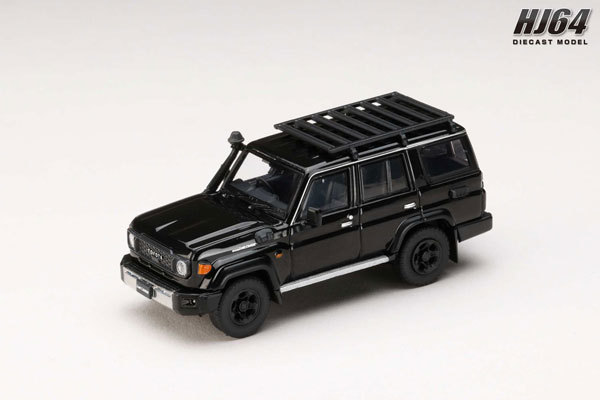 HobbyJAPAN 1/64 Toyota LANDCRUISER 70 (GDJ76W) 2023 Custom Version Attitude Black Mica