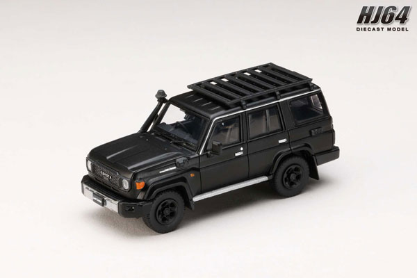 HobbyJAPAN 1/64 Toyota LANDCRUISER 70 (GDJ76W) 2023 Custom Version Matte Black