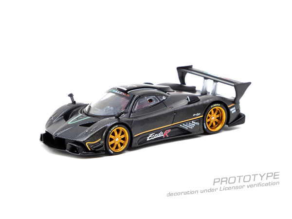 Tarmac Works 1/64 Pagani Zonda R Matte Exposed Carbon Fiber image 1