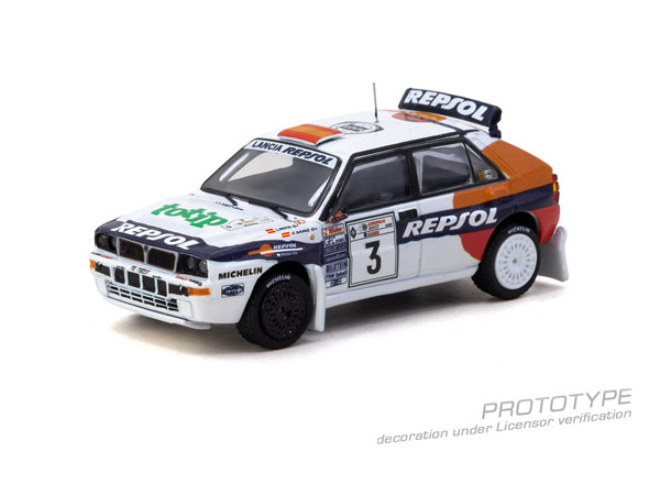 Tarmac Works 1/64 Lancia Delta HF Integrale Acropolis Rally 1993 Carlos Sainz / Luis Moya