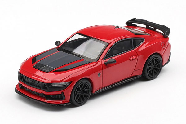 MINI GT 1/64 Ford Mustang Dark Horse Race Red (Right-hand Steering)