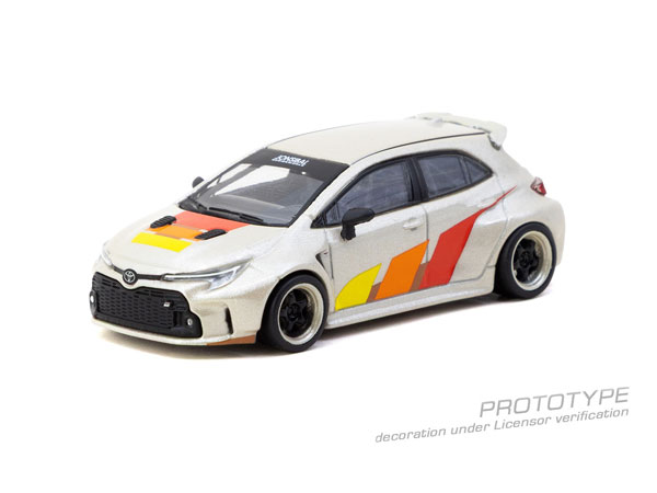 Tarmac Works 1/64 Toyota GR Corolla Widebody Beige (Paper Box)