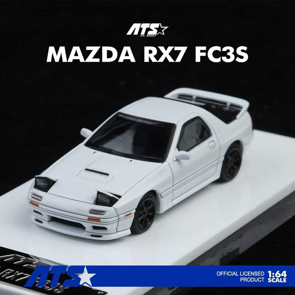 ATS-MODELS 1/64 MAZDA RX-7 FC3S White gambar 1
