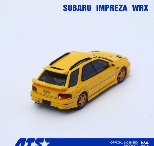 ATS-MODELS 1/64 Subaru IMPREZA WRX Yellow imagen 1