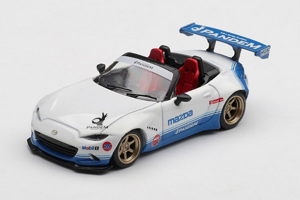 MINI GT 1/64 Pandem Mazda Miata MX-5 (ND) IMSA (Right-hand Steering)