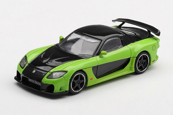 MINI GT 1/64 Mazda RX-7 VeilSide Fortune7 Green (Left-hand Steering)