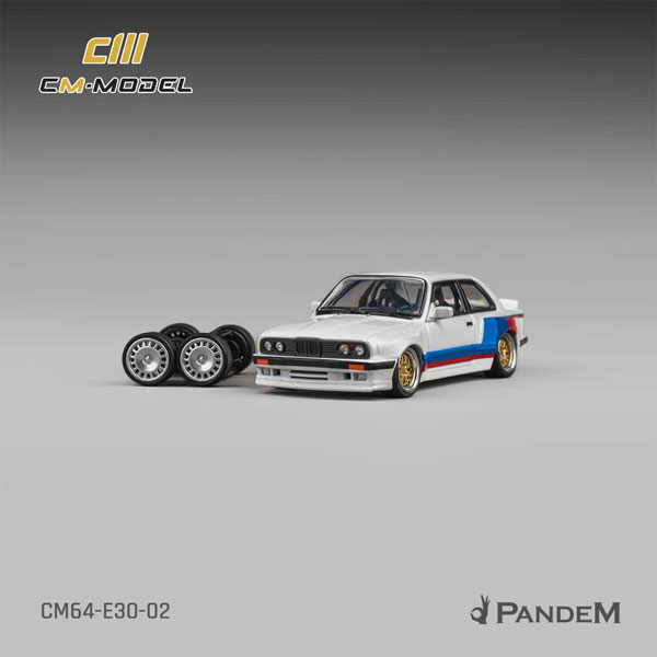 CM MODEL 1/64 Pandem M3 (E30) Alpine White Stripe