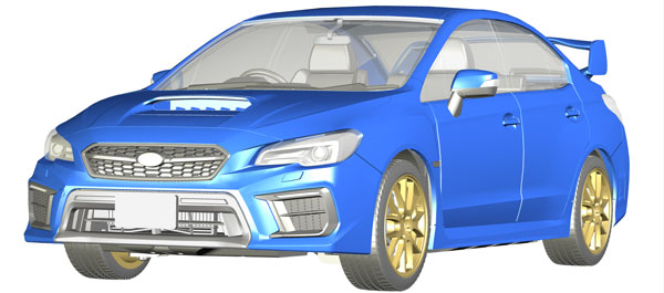 Fujimi 1/24 Inch-up Series No.189 Subaru WRX STI EJ20 Final Edition Plastikmodell Bild 1