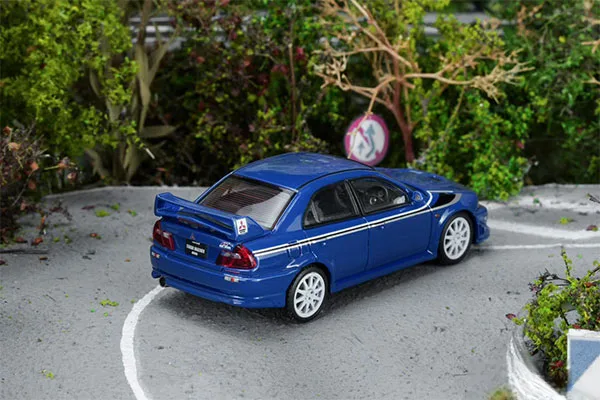 MOTORHELIX 1/64 미쓰비시 랜서 에볼루션 VI GSR T.M.E 이셀 블루 펄 이미지 1