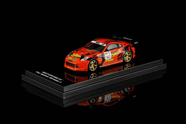 MOTORHELIX 1/64 Nissan Fairlady Z (Z33) Option Stream Z #143 Daijiro Inada Orange