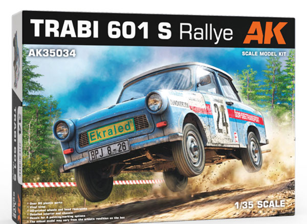 AK Interactive 1/35 Trabi 601S Rally Type Plastic Model รูปภาพ 1