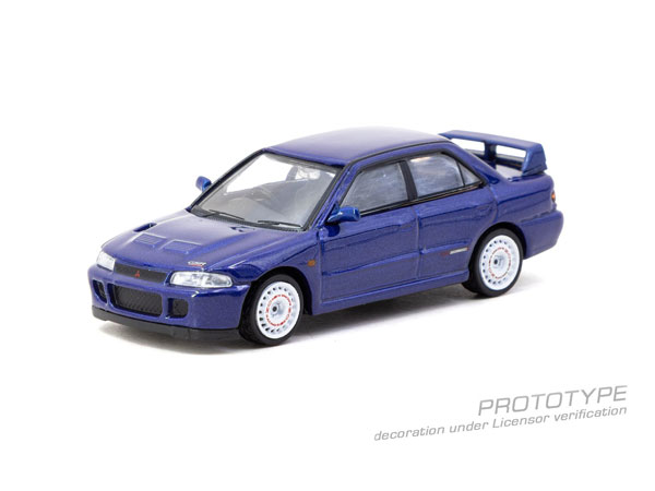 Tarmac Works 1/64 Mitsubishi Lancer GSR Evolution II Blue (Paper Box)