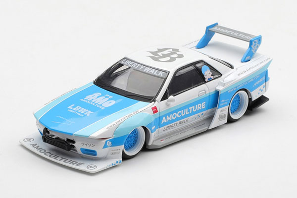 MINI GT 1/64 Nissan Skyline GT-R R32 LBWK Kaido Works AMOCULTURE (Right-hand Steering)