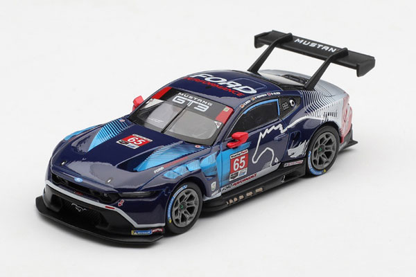 MINI GT 1/64 Ford Mustang GT3 IMSA 24 Hours of Daytona 2025 Winner #65 Ford Multimatic Motorsports (Left-hand Steering)