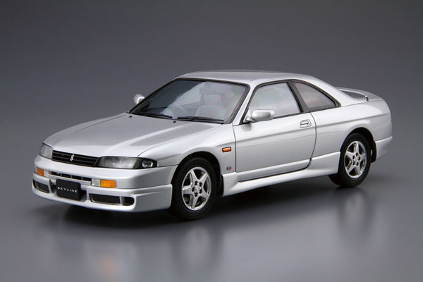 Aoshima The Model Car No.94 1/24 Nissan ECR33 Skyline GTS25t Type M '94 Plastic Model